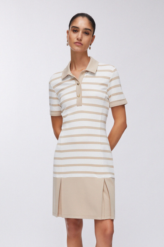 VESTIDO CURTO LISTRADO