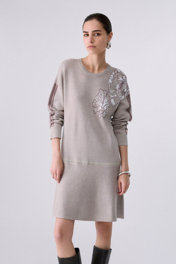 VESTIDO CURTO MALHA JACQUARD